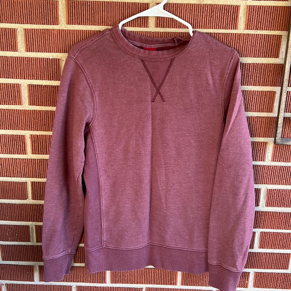 Merona burgundy fitted small sweatshirt crew neck